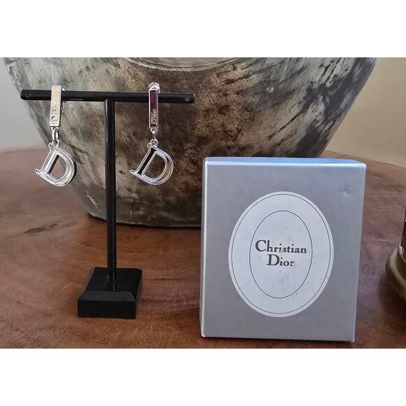 Dior Jewelry - NWB Christian Dior D logo earrings